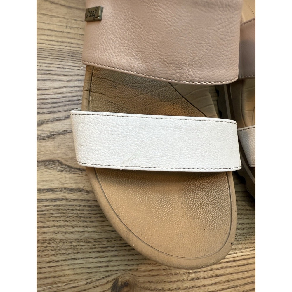 Reef Women Banded Horizon HI, Size 9 Women's Pink & White Slip on Cushion Comfy - Picture 9 of 10
